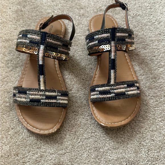 Maurices Sequin Sandals Size: 7 - Picture 4 of 4